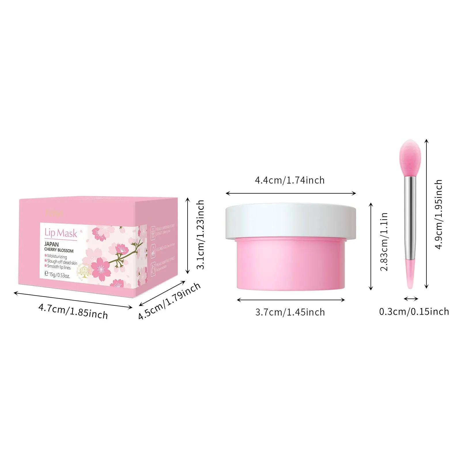15G﻿ Cherry Blossom Lip Serum Mask Peeling Repair Makeup Moisturizing Lip Balm Nourishing Cosmetics Moisturizing Beauty Care