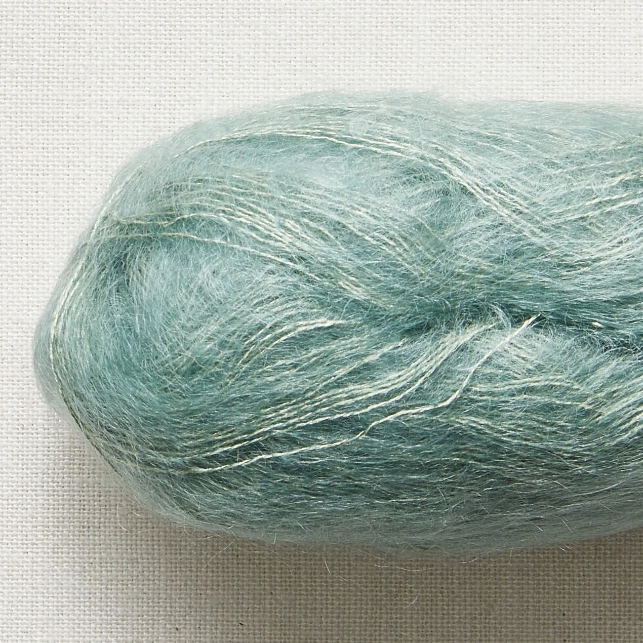 Alexandra's Airplane Scarf: Color-Tipped Version Using Isager Silk Mohair