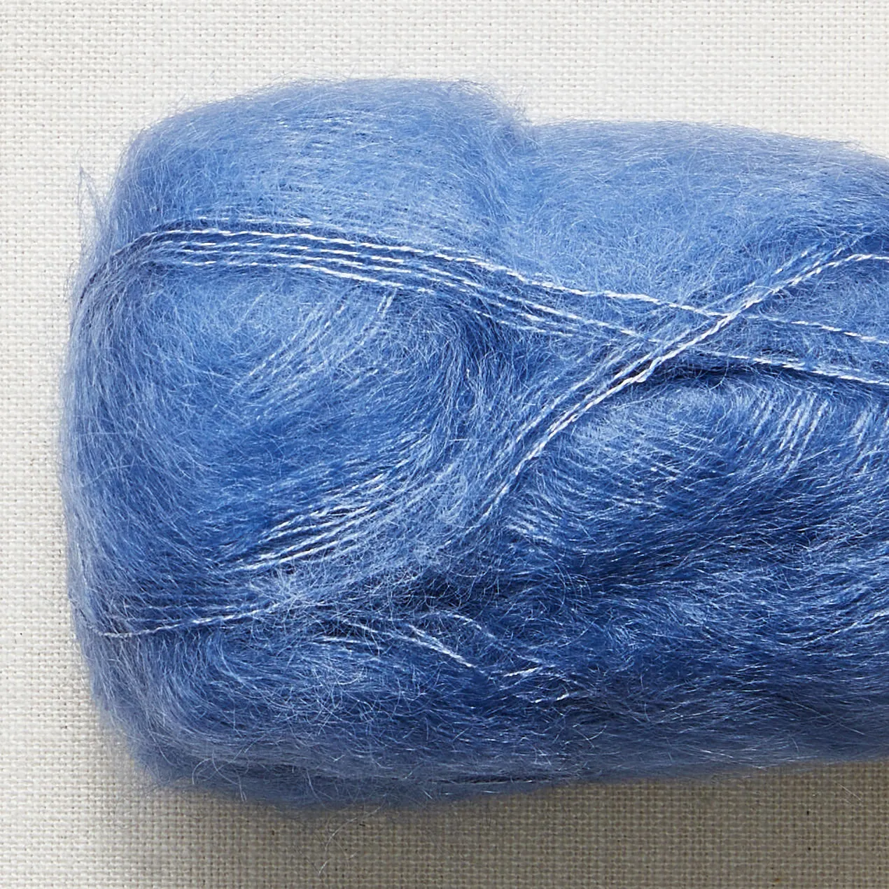 Alexandra's Airplane Scarf: Color-Tipped Version Using Isager Silk Mohair