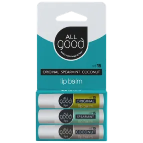 All Good Sunscreen Lip Balm 3pk