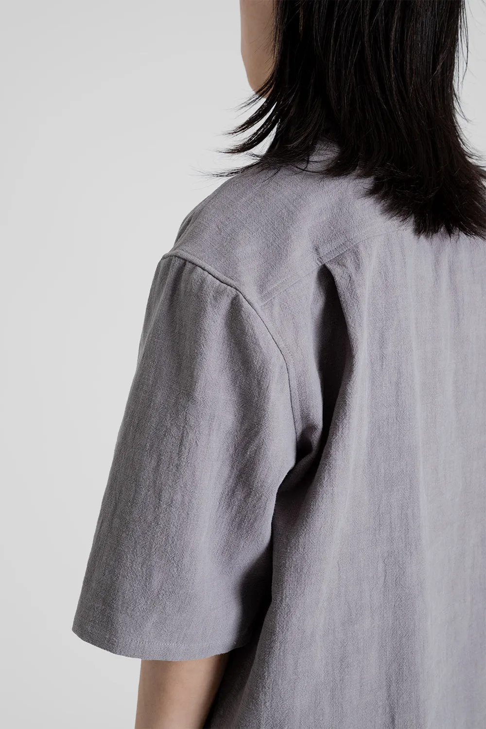Aloha Shirt - Grey Ramie
