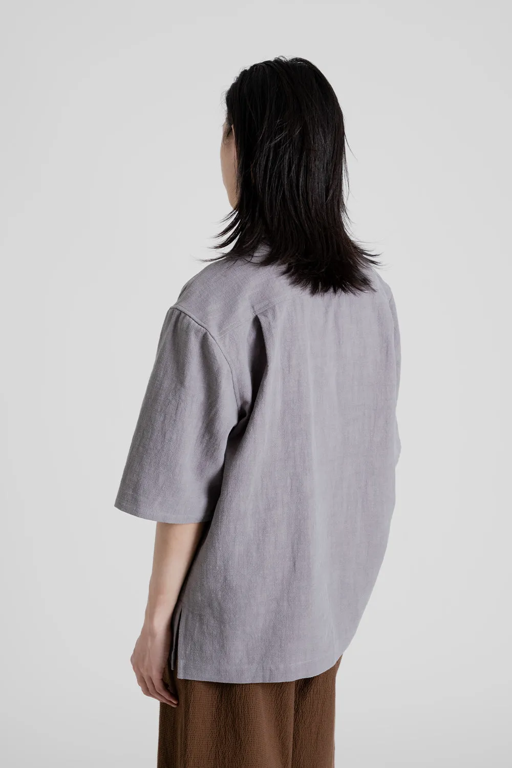 Aloha Shirt - Grey Ramie