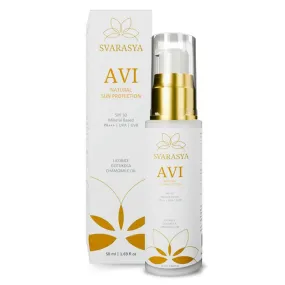 Avi Natural Sunscreen With SPF 50 PA    | Mineral Sunscreen With Zinc Oxide & Titanium Dioxide | 50 Ml