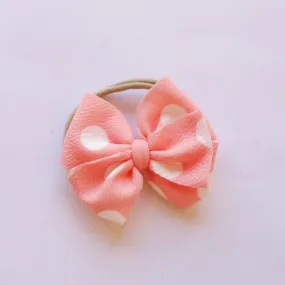 Blush Dots Bow