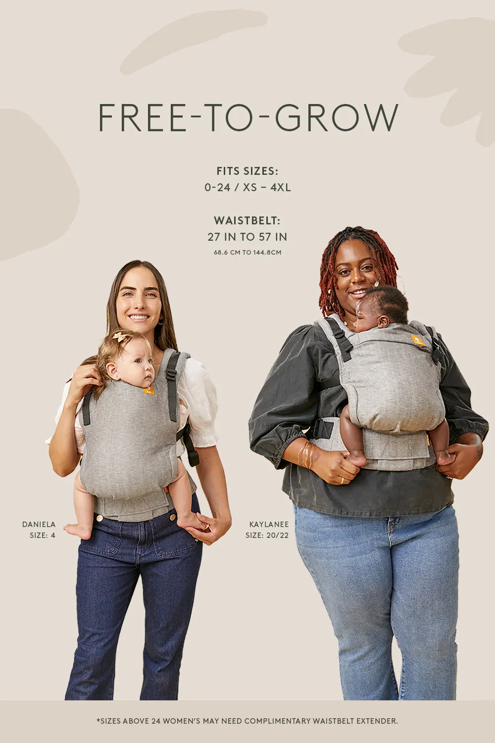 Blush Pink - Seersucker Free-to-Grow Baby Carrier