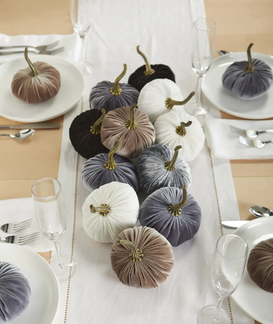 Blush Pink Velvet Pumpkin