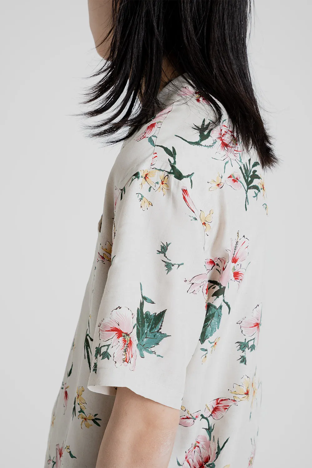 Crammond Shirt - Ecru Floral