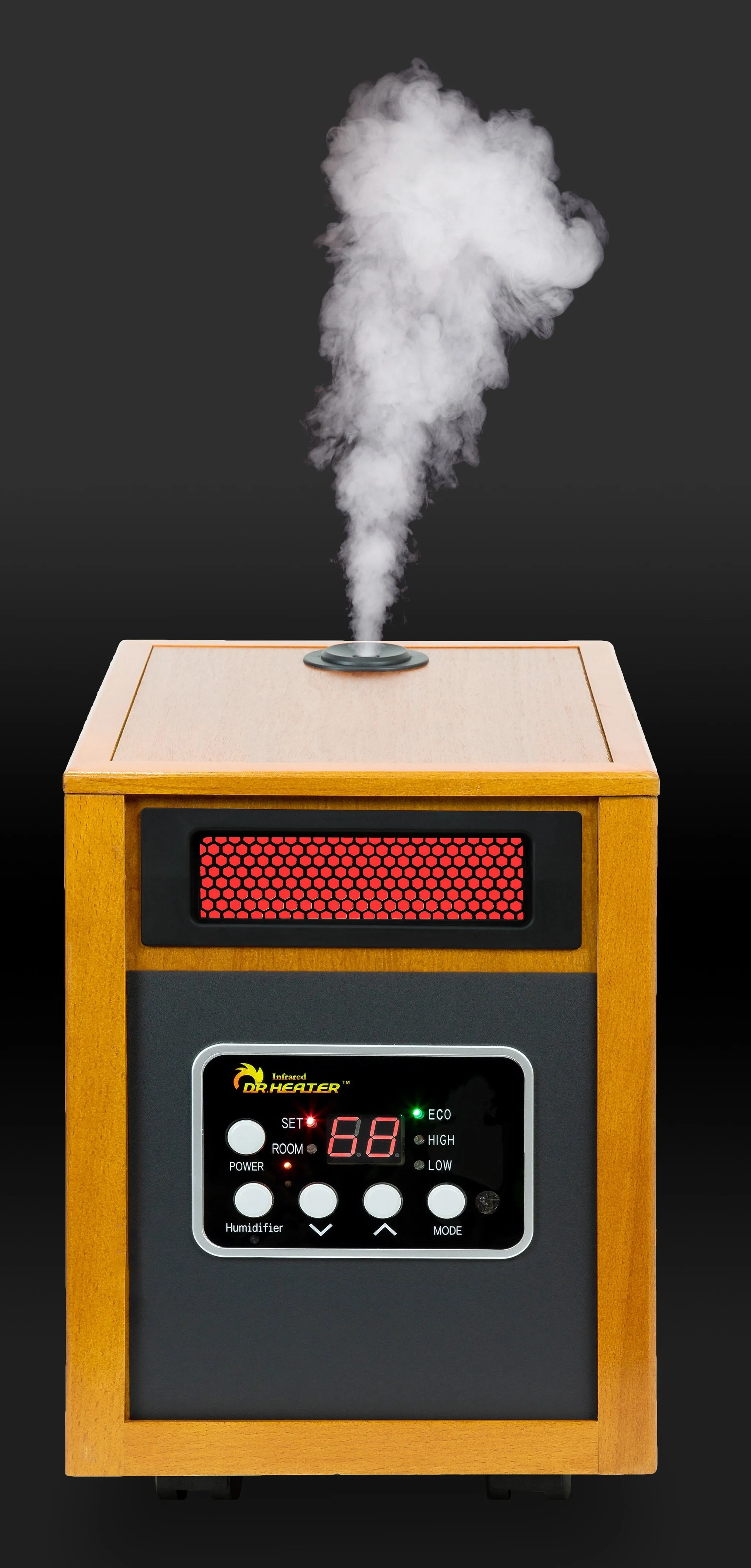 Dr. Infrared Heater DR-968H Portable Space Heater with Humidifier, 1500W