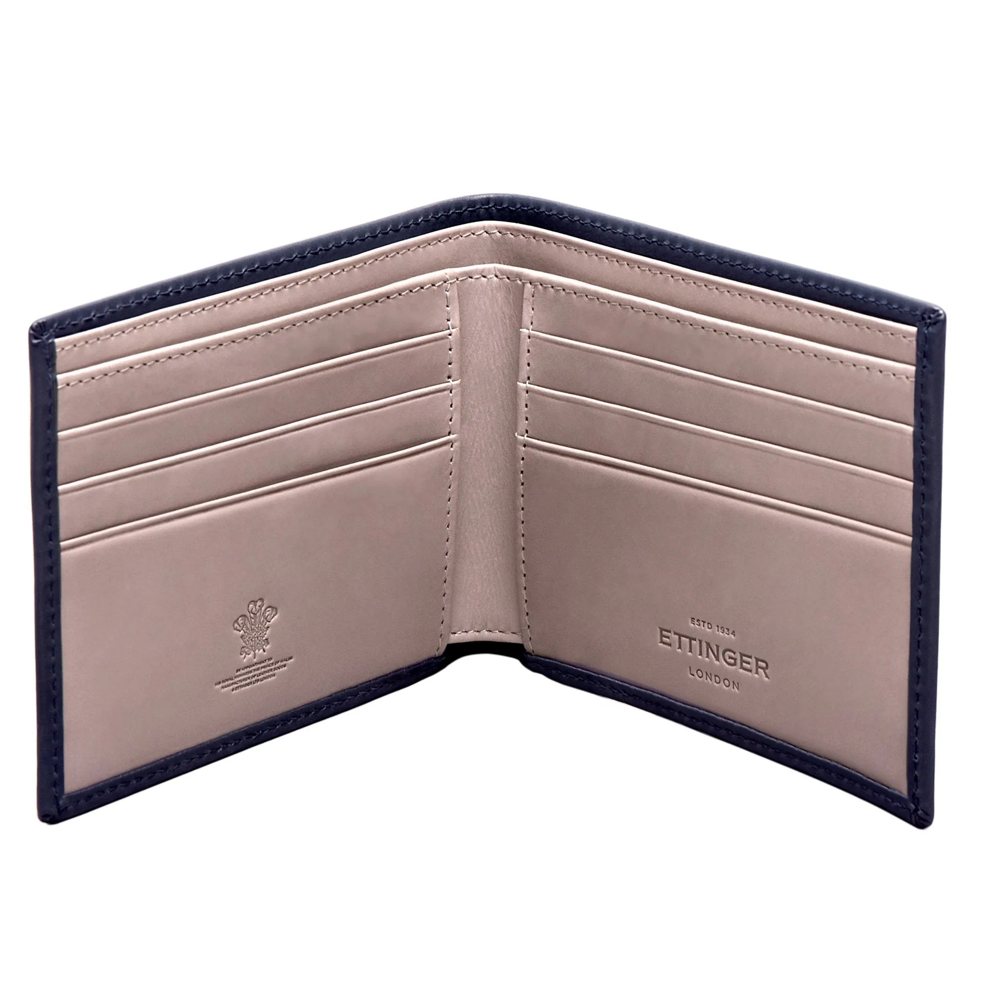 Ettinger Saint Crispin Billfold Leather Wallet with 6 CC Slots
