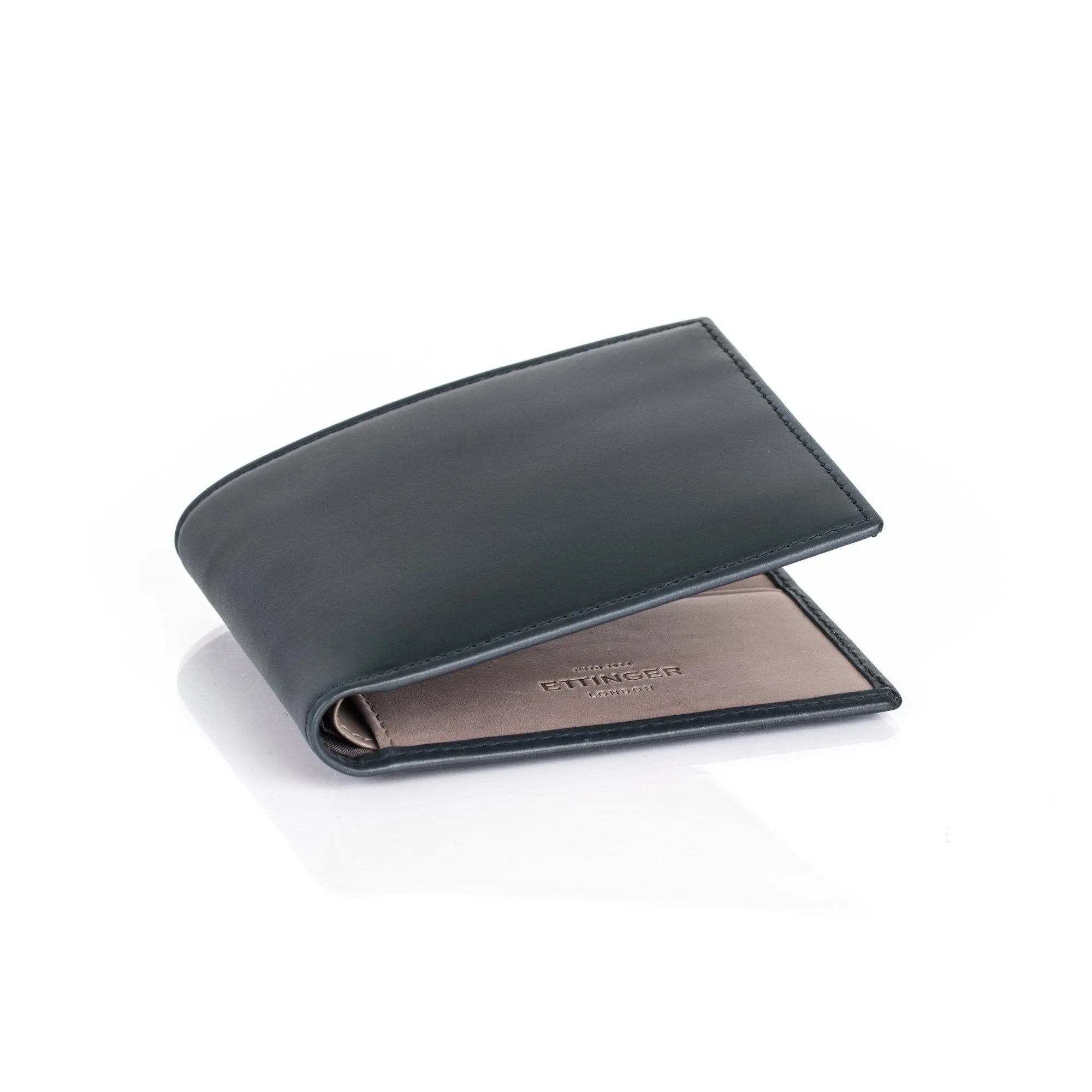Ettinger Saint Crispin Billfold Leather Wallet with 6 CC Slots