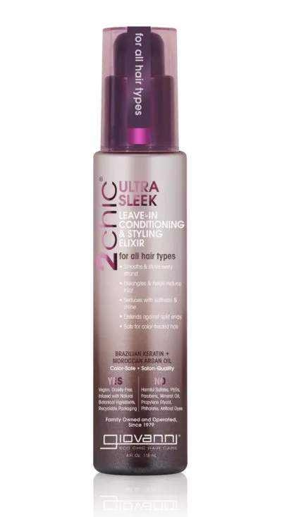 Giovanni Ultra Sleek Leave-In Conditioning & Styling Elixir 118ml