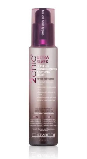 Giovanni Ultra Sleek Leave-In Conditioning & Styling Elixir 118ml