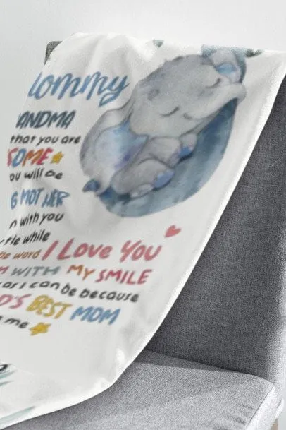 Hi Mommy, Personalized Fleece Blanket