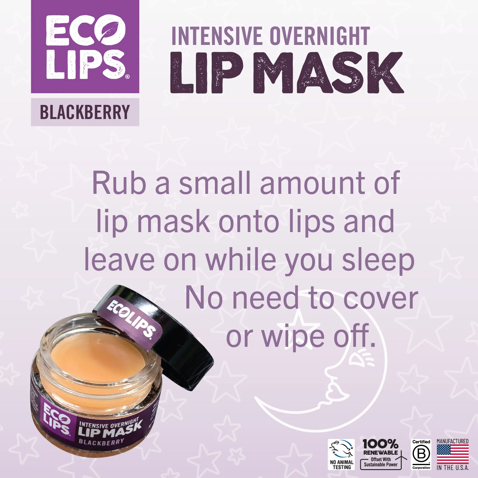 Intensive Overnight Lip Mask & Organic Vanilla Bean Sugar Lip Scrub, 2 Pack