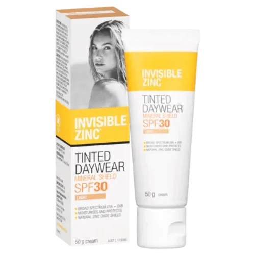Invisible Zinc Tinted Daywear Mineral Shield SPF 30 Light 50g