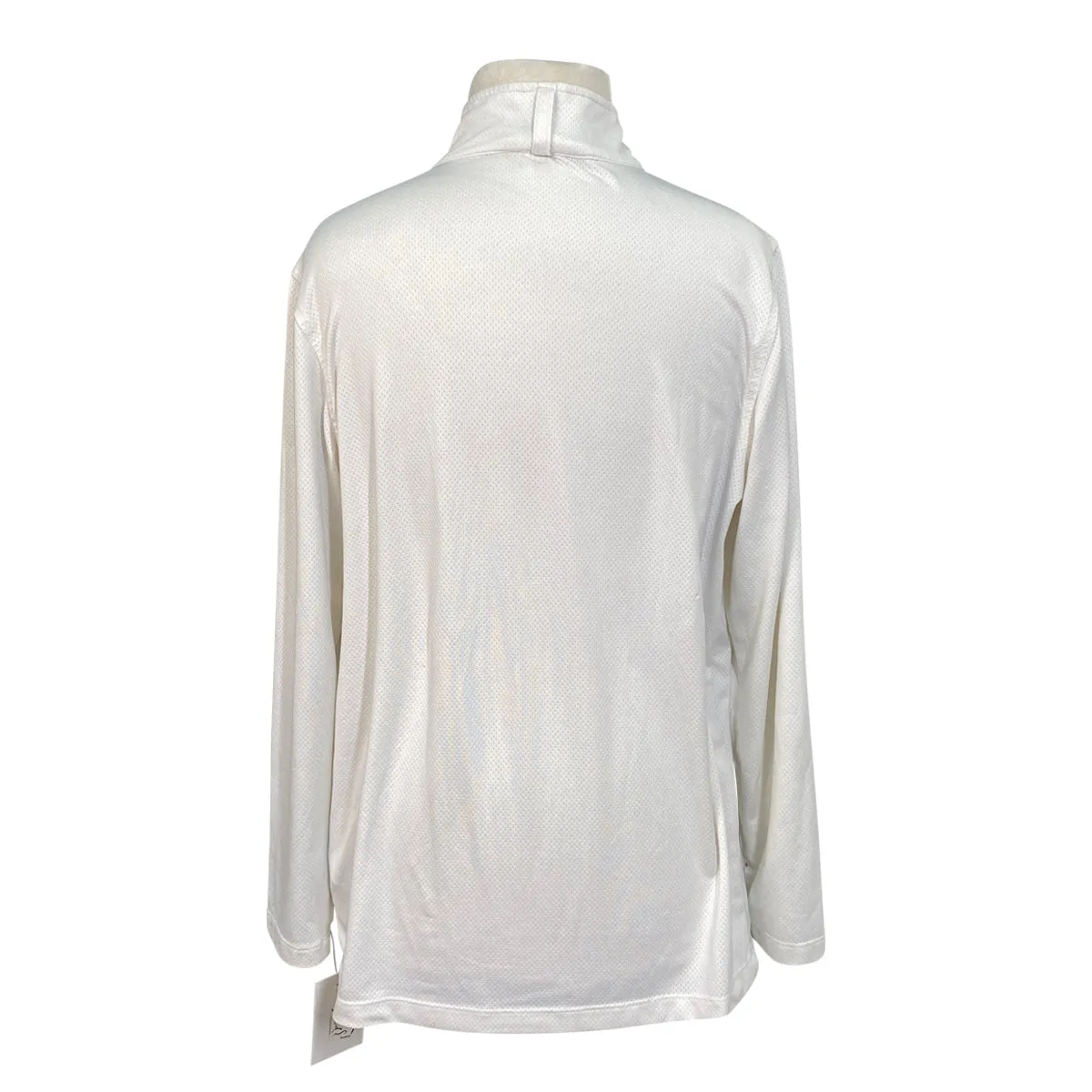 Kerrits 'Aire Ice Fil' Kids Long Sleeve Sun Shirt in White - Children's XL