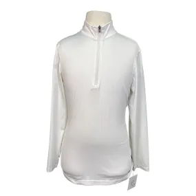 Kerrits 'Aire Ice Fil' Kids Long Sleeve Sun Shirt in White - Children's XL