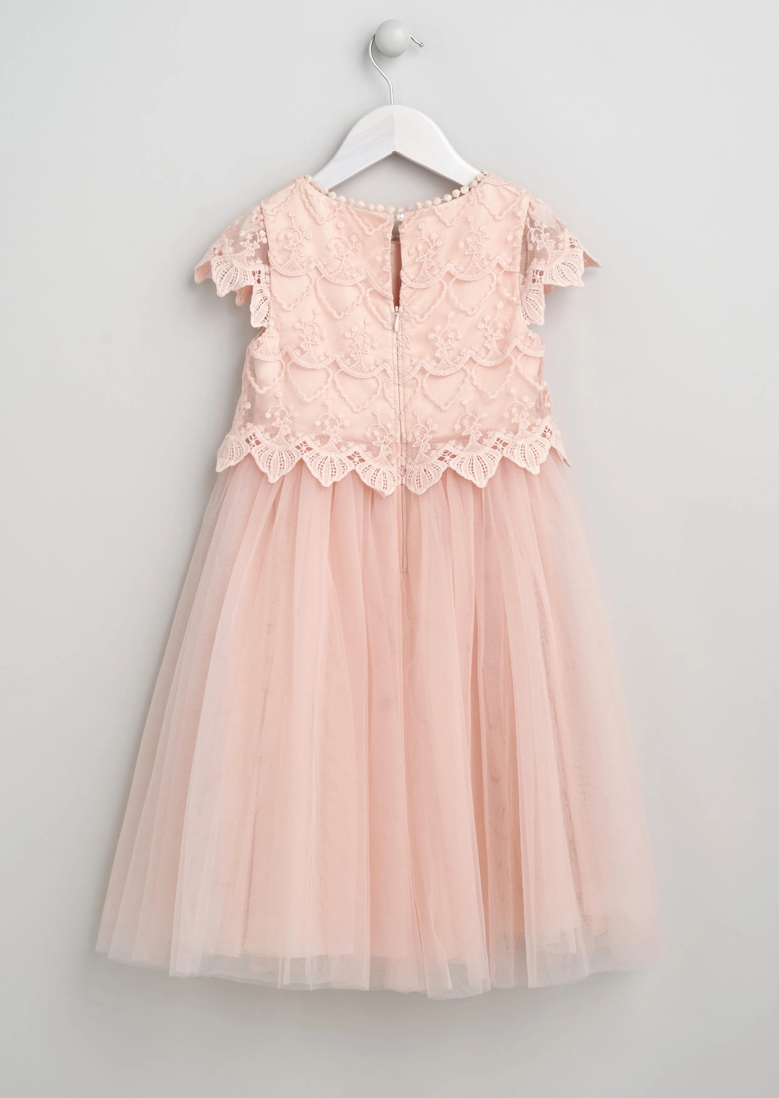 Lucy Lace Blush Bodice Dress