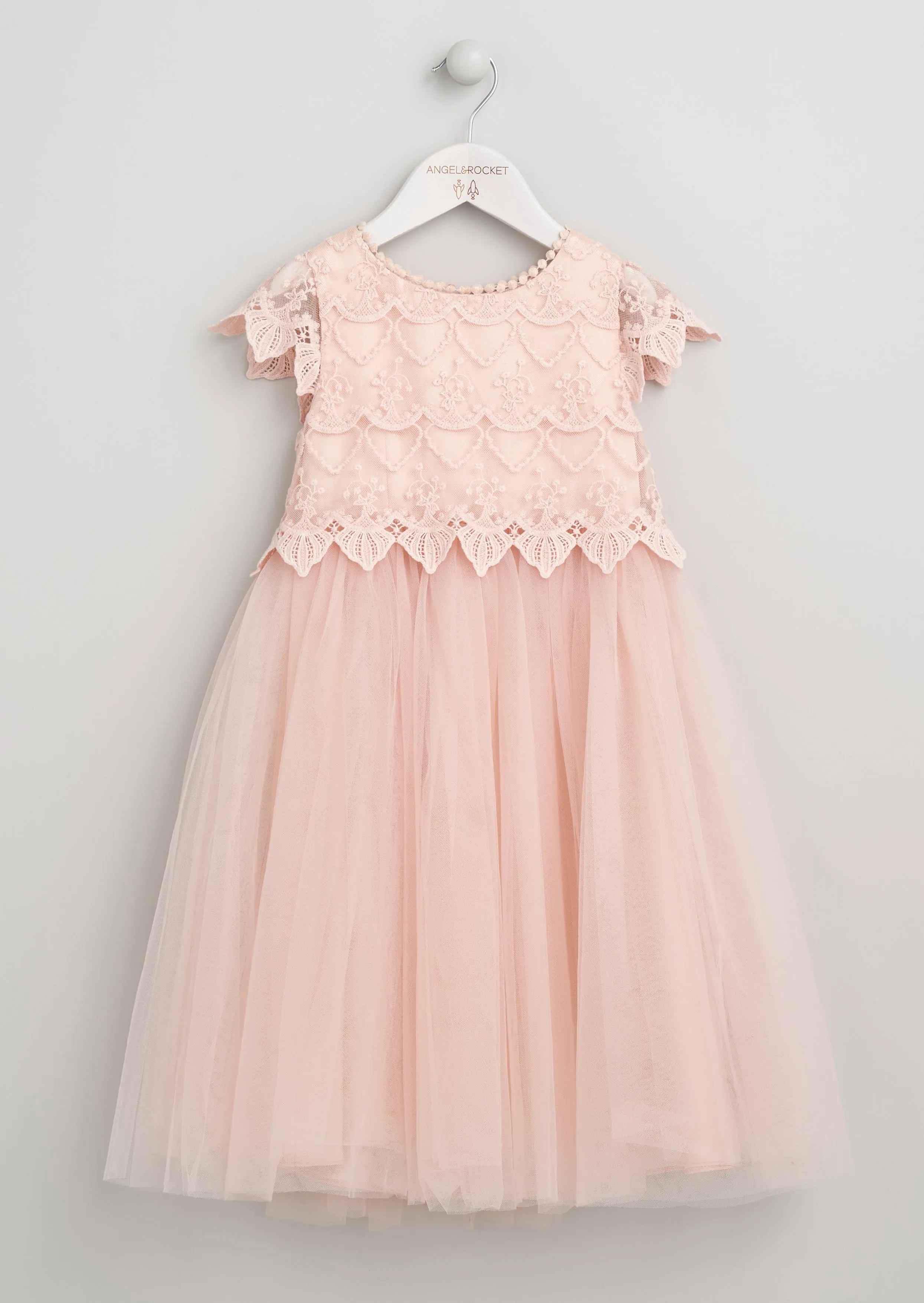 Lucy Lace Blush Bodice Dress