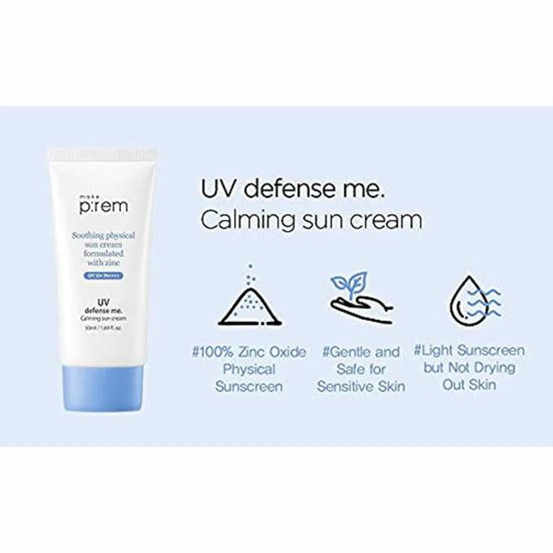make p:rem UV Defense Me. Calming Sun Cream SPF 50  PA     50ml