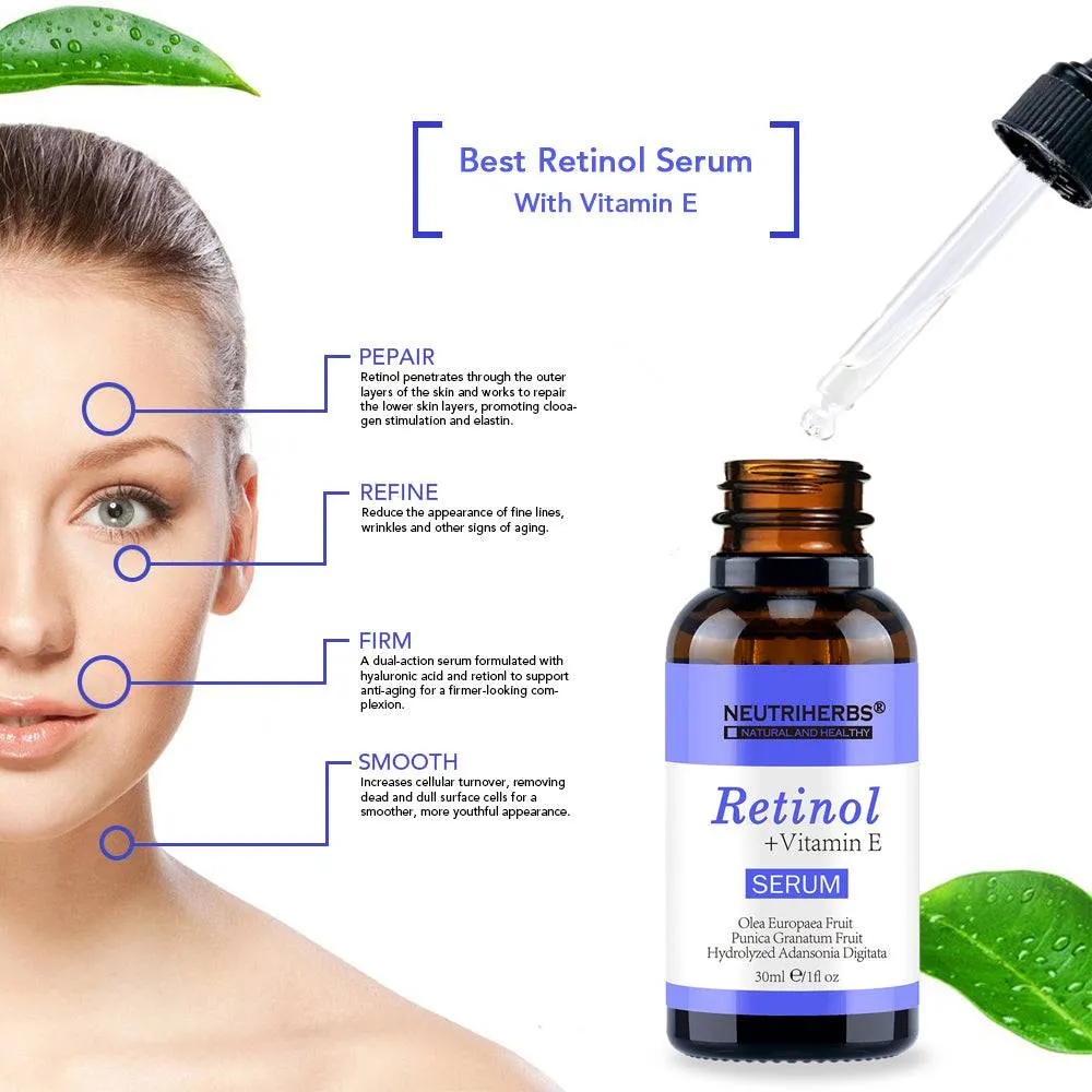 Neutriherbs Hyaluronic Acid Serum Retinol Serum For Sensitive Skin