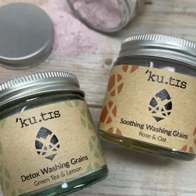 Organic Washing Grains, Gentle Face Scrub, Kutis