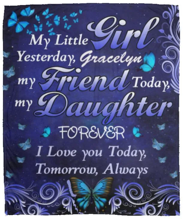 Personalized To My Daughter Blanket