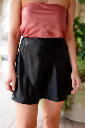 Satin Mermaid Mini Skirt