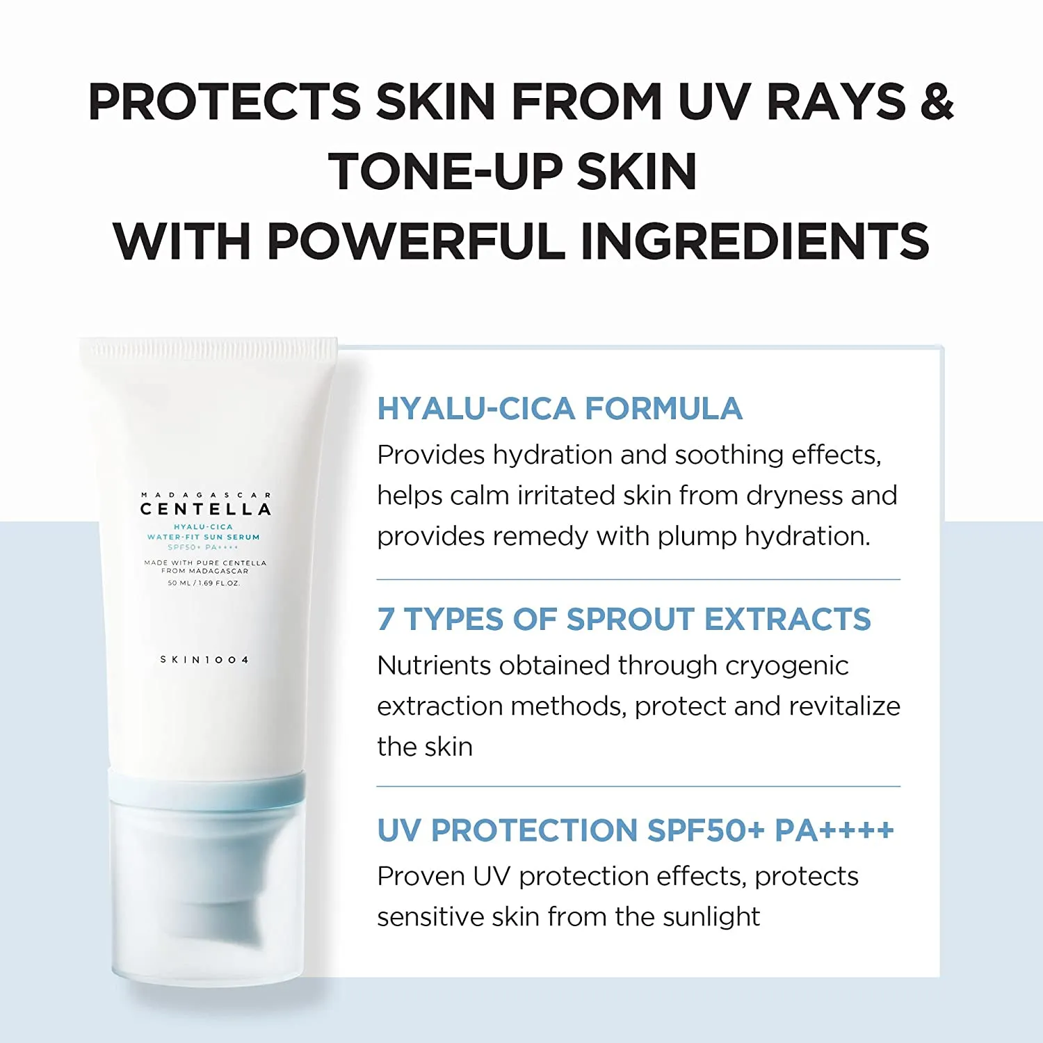 Skin1004 Hyalu-Cica Water-Fit Sun Serum