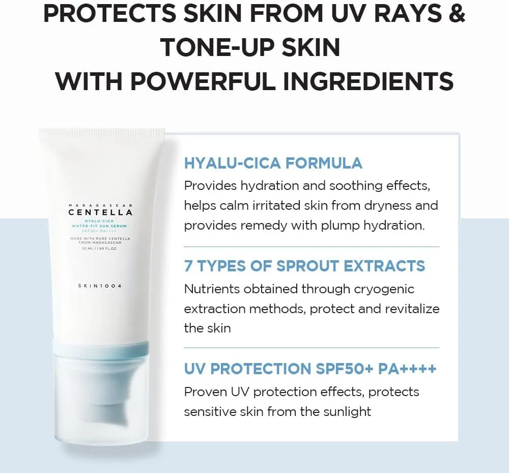 SKIN1004 Madagascar Centella Hyalu-Cica Water-Fit Sun Serum TWIN