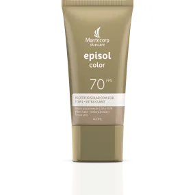 Sunscreen Facial Episol Color Tone 1 Ext Clear F70 40ml - Mantecorp